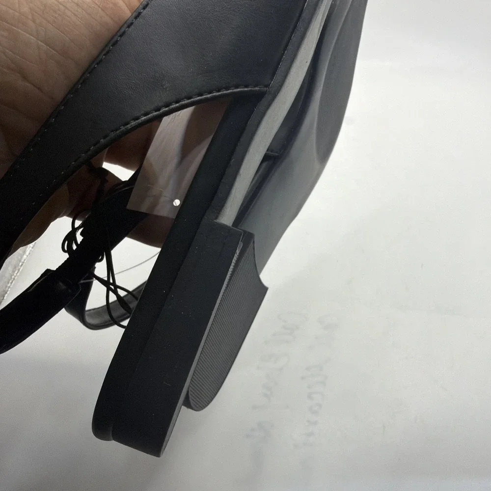 Kensie Women's Felice Dress Shoes Slingback Flats Easy On, Black. New Size 6 New